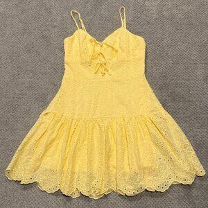 NWOT Francesca's Yellow Dress, Size Small